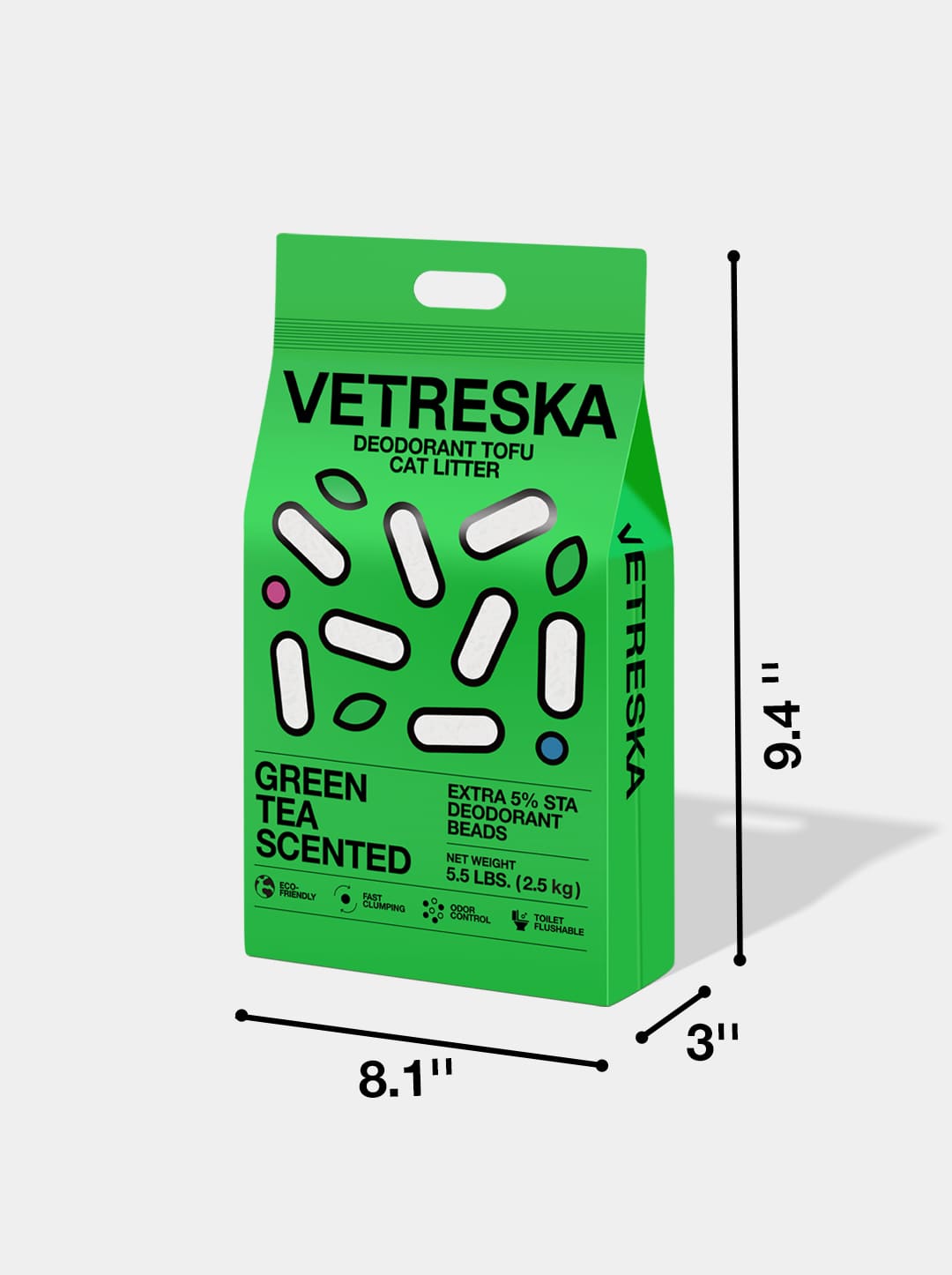 Green Tea Scented Tofu Cat Litter