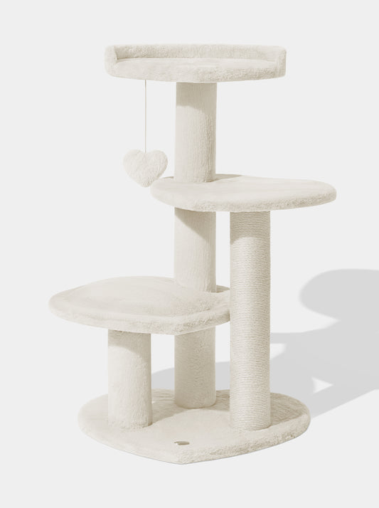 Heart & Hues Cat Climber - Vanilla