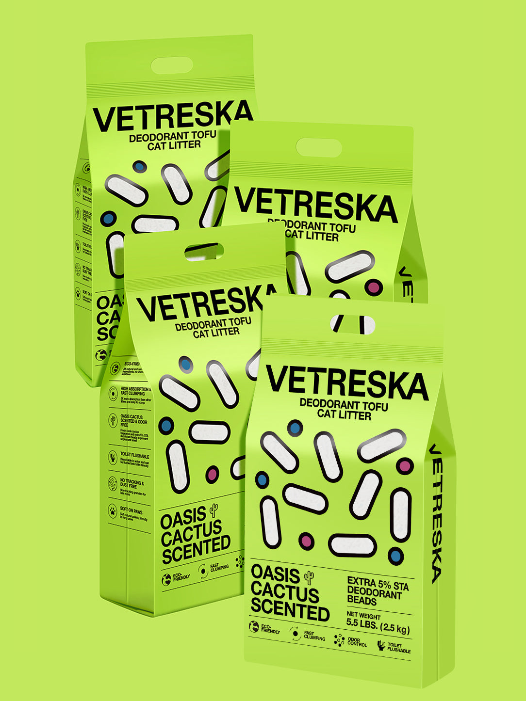 Oasis Cactus Scented Tofu Cat Litter