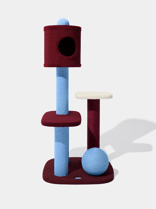 Mist and Merlot Cat Climber - Enclosed Top