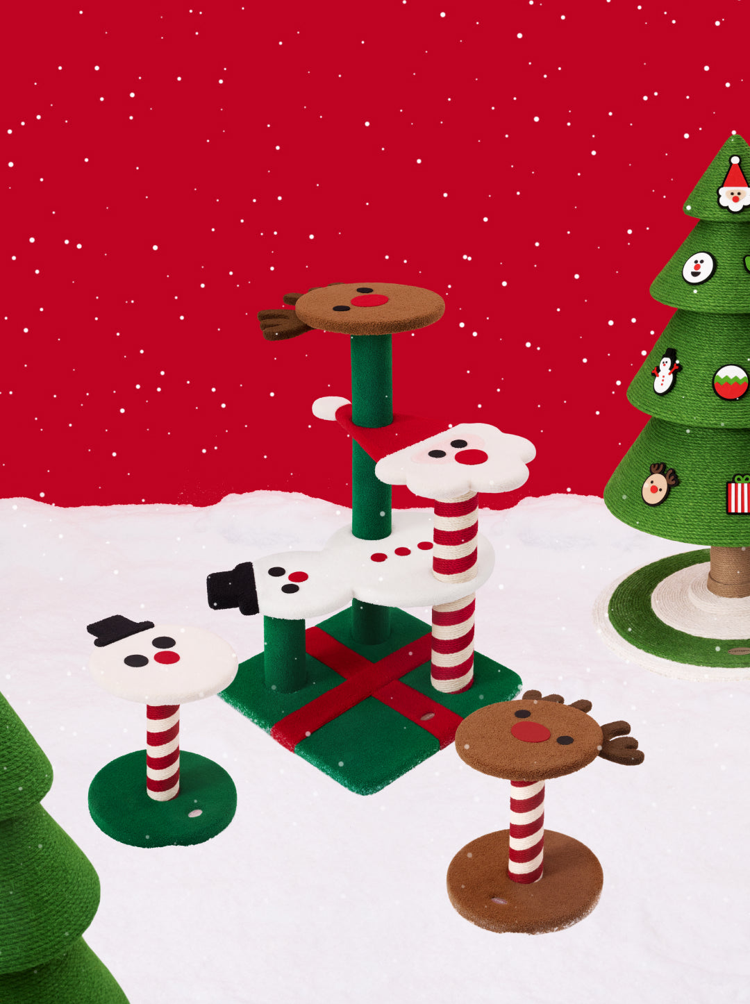 Festive Cat Climber - Festive Friends