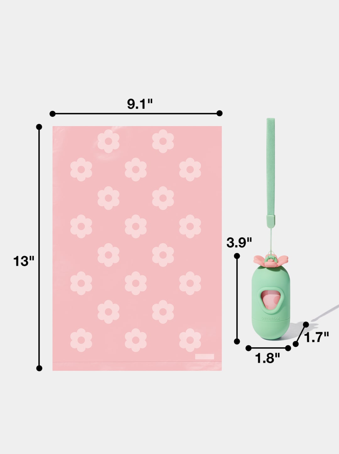 Flora Poop Bags & Dispenser Set