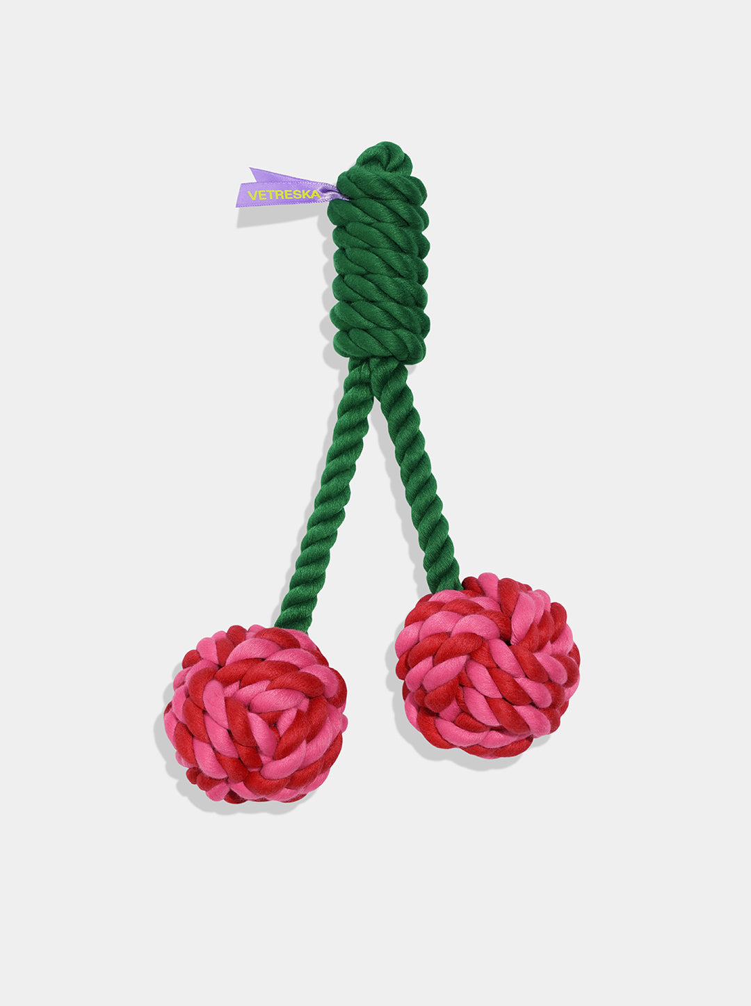 Cherry Knot Rope Toy