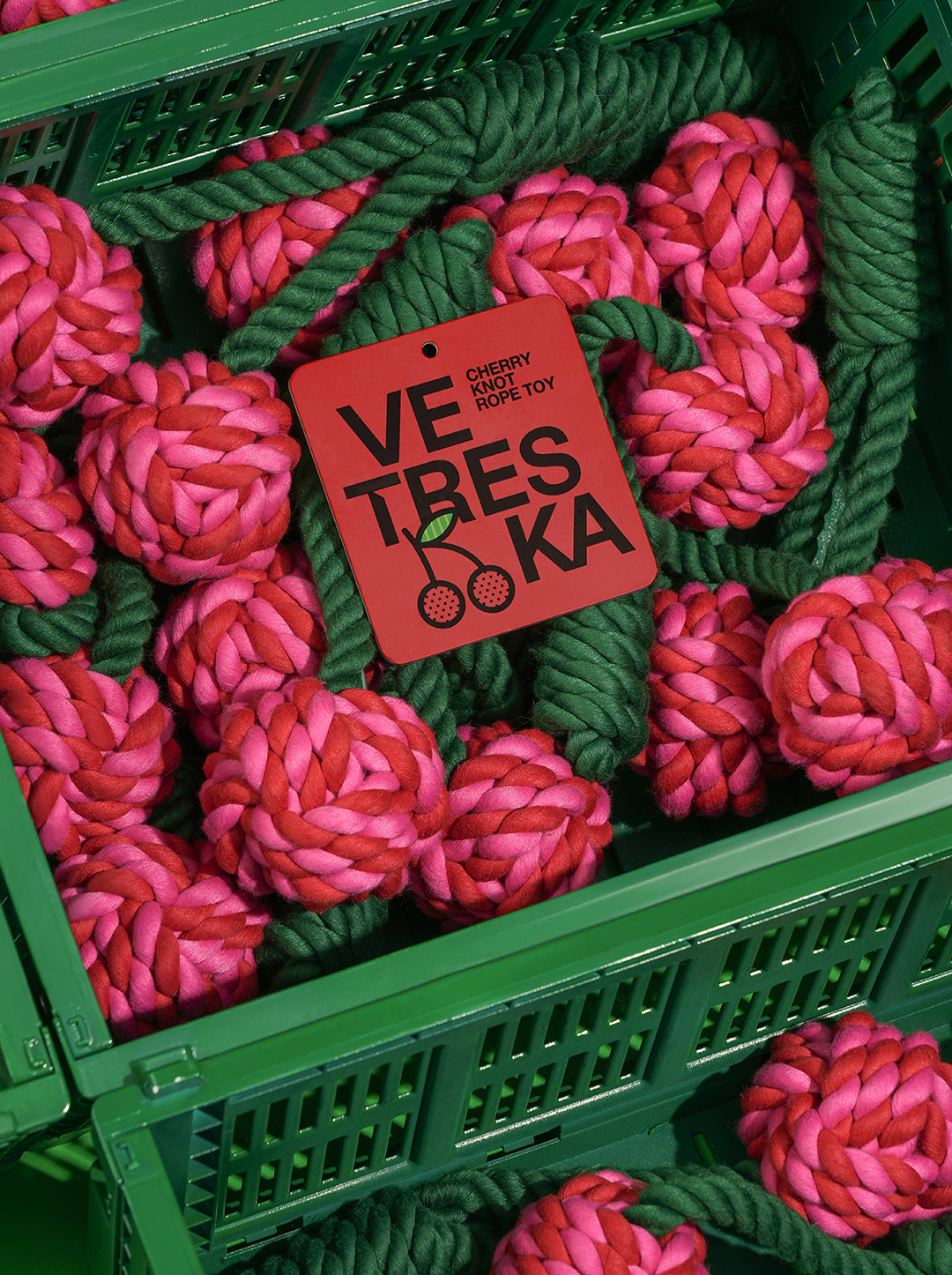 Cherry Knot Rope Toy