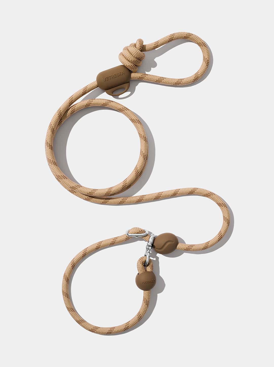Connect Hands-Free Rope Leash For Pets - Coffee