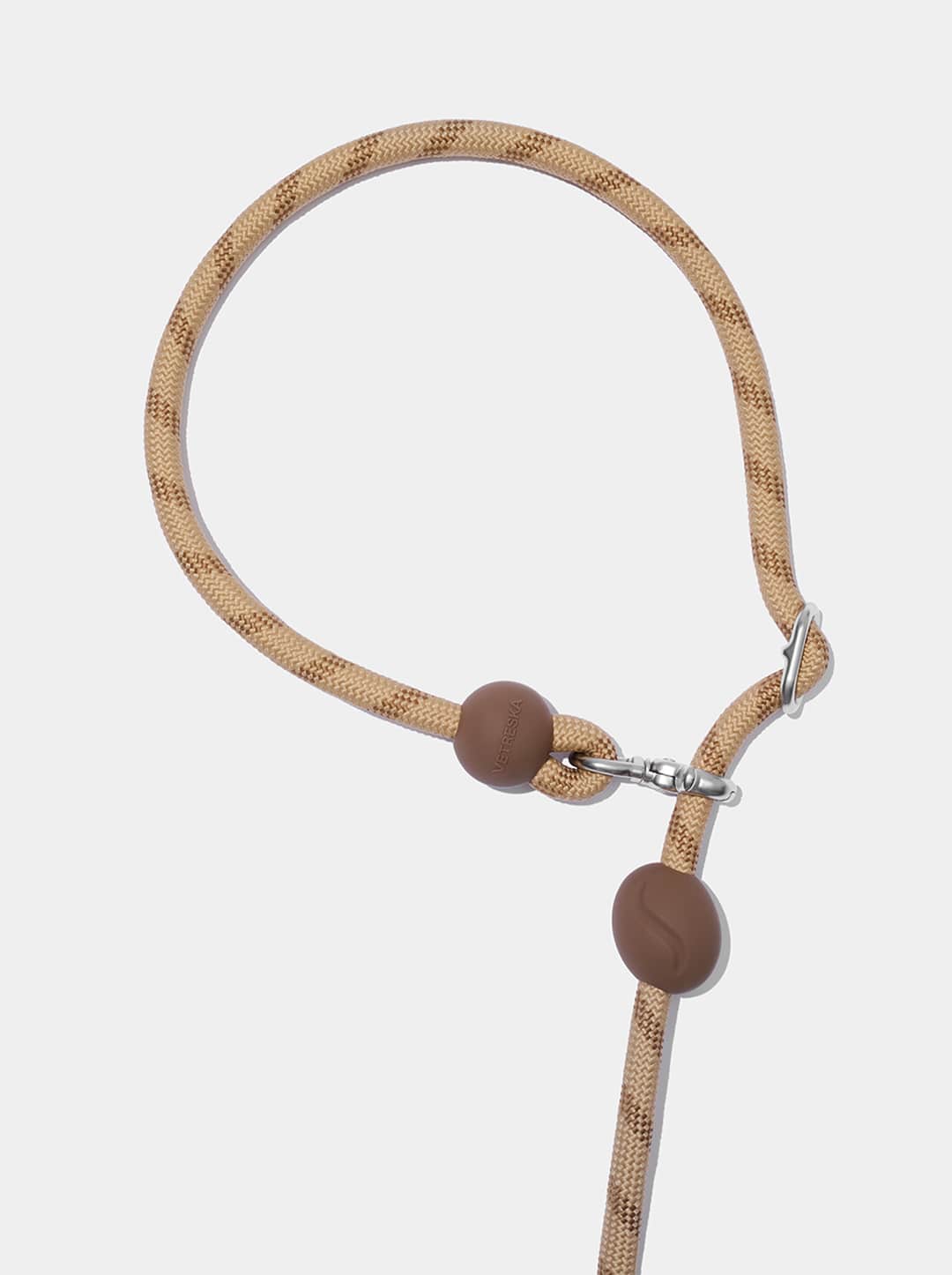 Connect Hands-Free Rope Leash For Pets - Coffee
