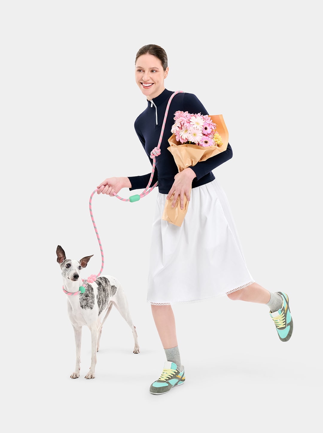 Connect Hands-Free Rope Leash For Pets - Flora