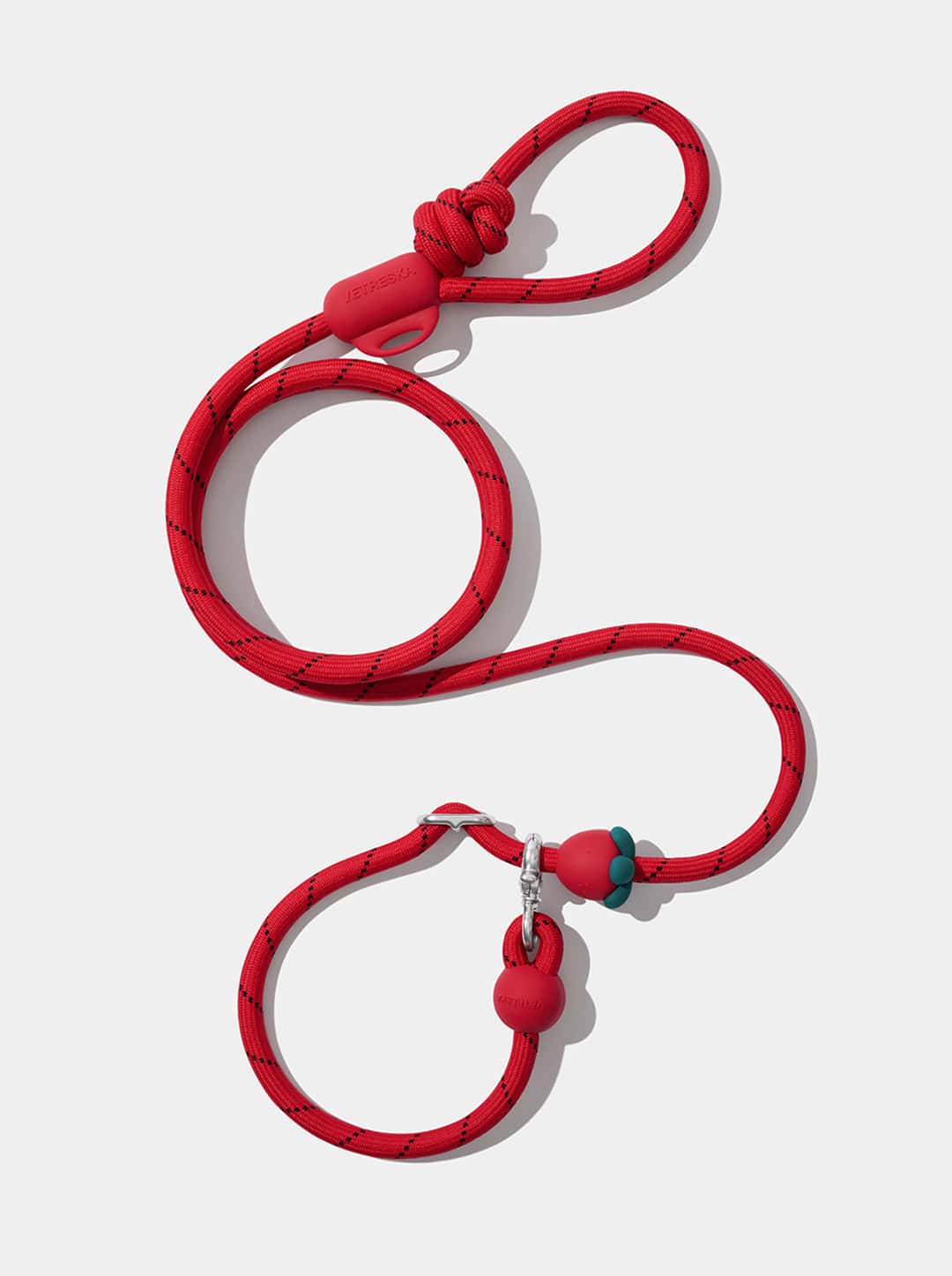 Connect 3 in 1 Walk Kit - Strawberry (Hands-Free Rope Leash, Hands-Free Poop Bag Clip, Dipsenser & Poop Bags)