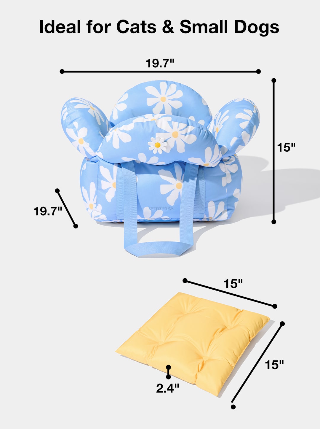 VETRESKA DAISY CAR SEAT PET CARRIER