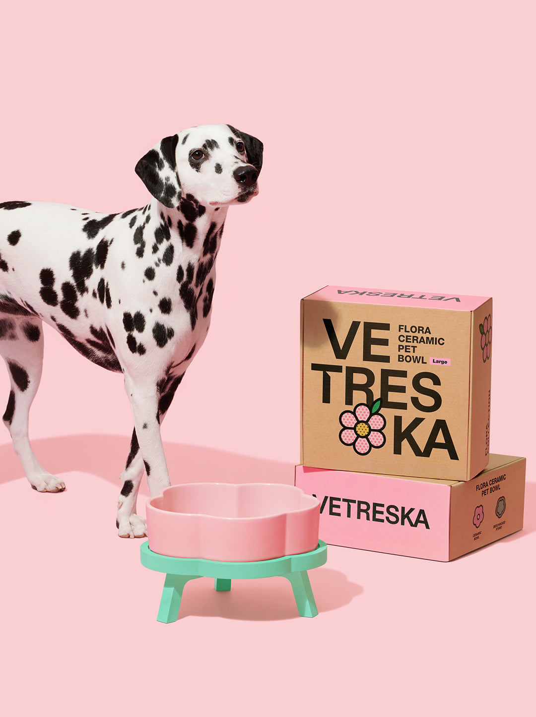 Flora Ceramic Pet Bowl
