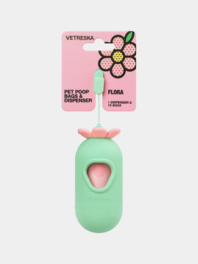 Flora Poop Bags & Dispenser Set