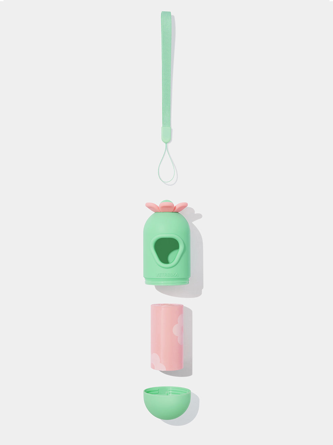 Flora Pet Poop Bags & Dispenser Set