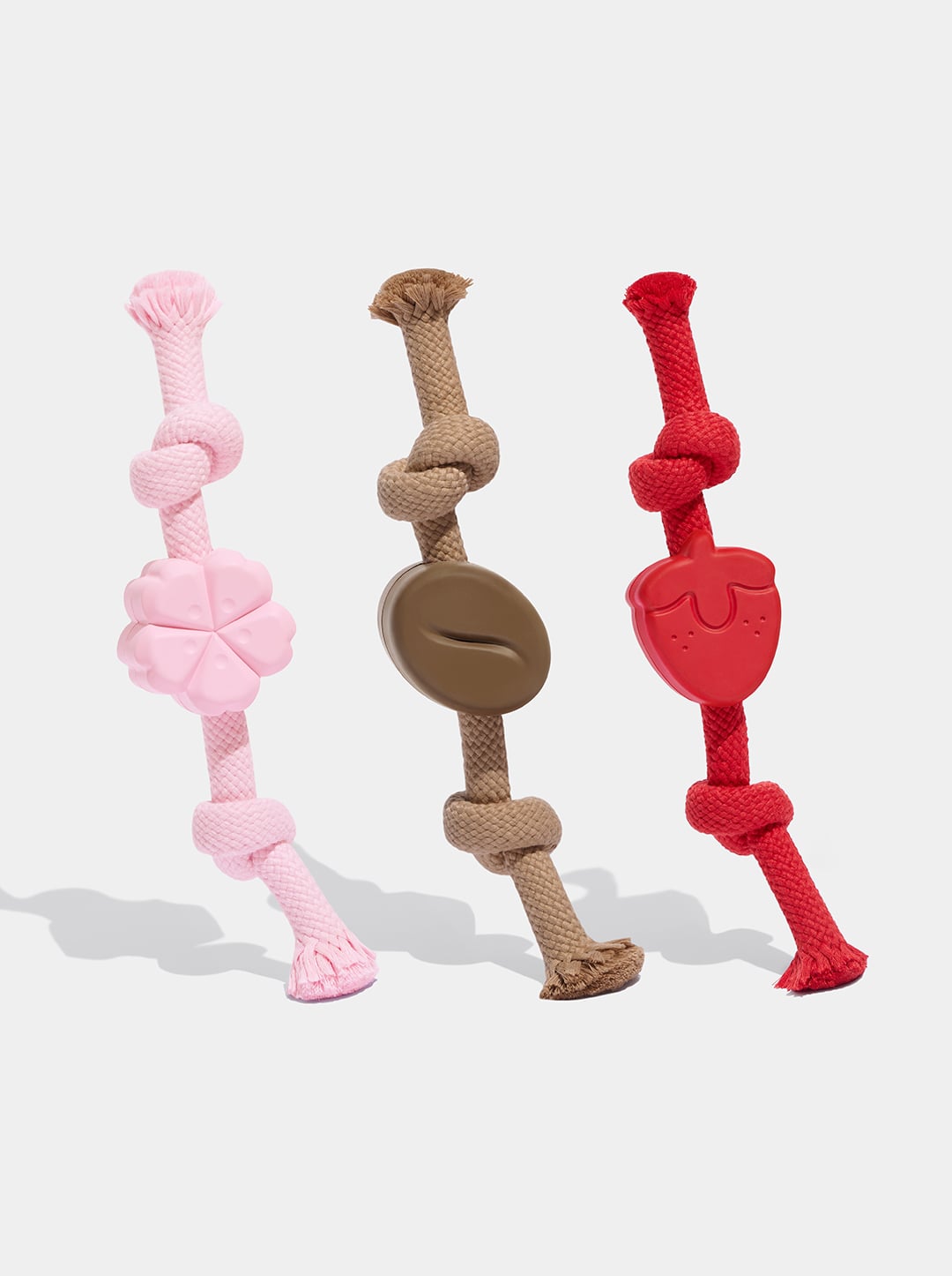 Playful Charm Knot Rope Toy (Strawberry)