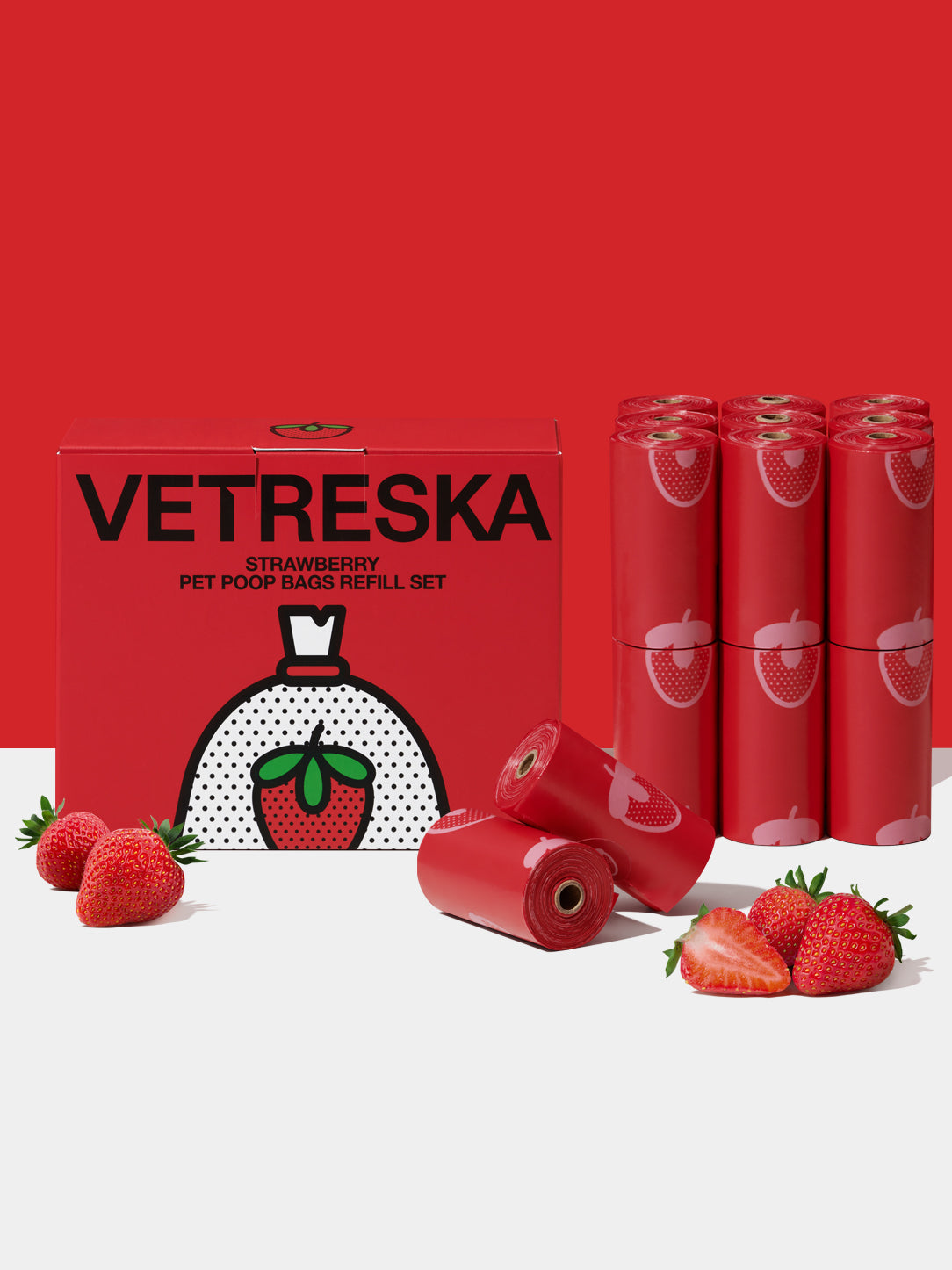 Strawberry Poop Bags