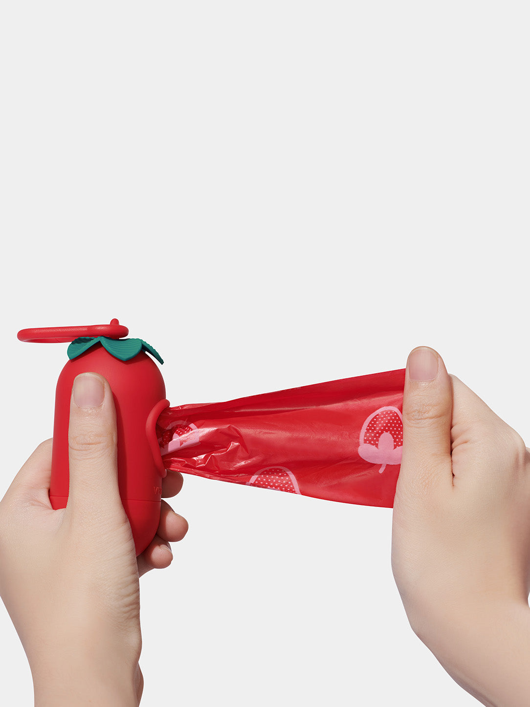 VETRESKA Strawberry Pet Poop Bags & Dispenser Set