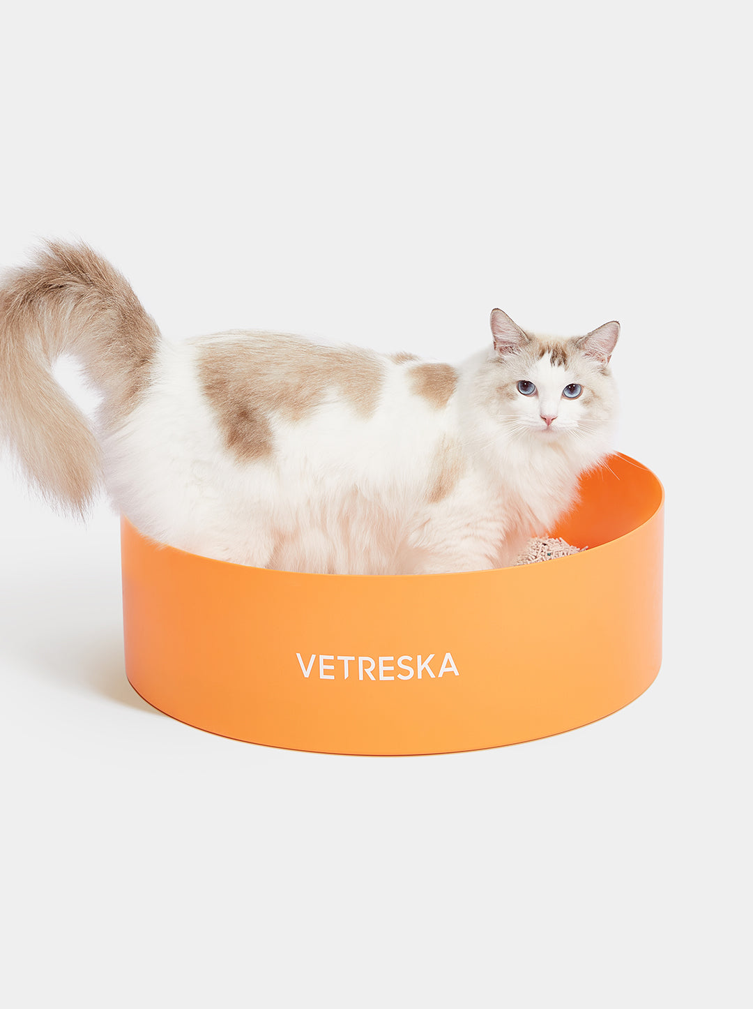VETRESKA Tangerine Cat Litter Box