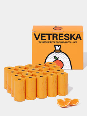 Tangerine Pet Poop Bags