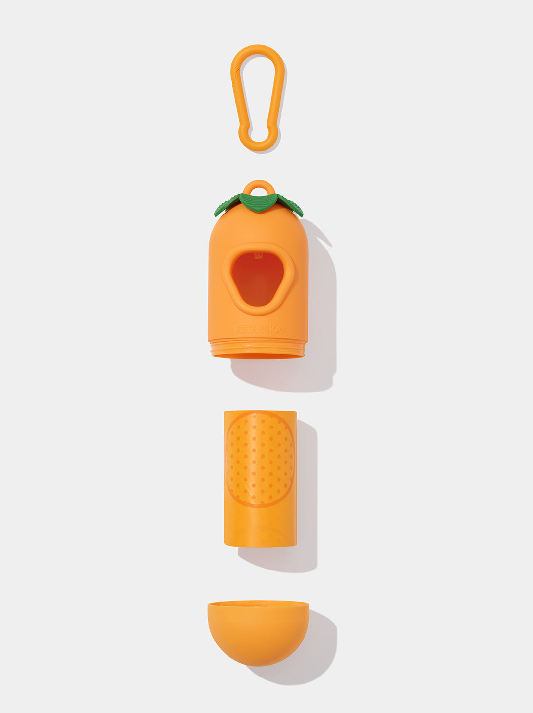 VETRESKA Tangerine Pet Poop Bags & Dispenser