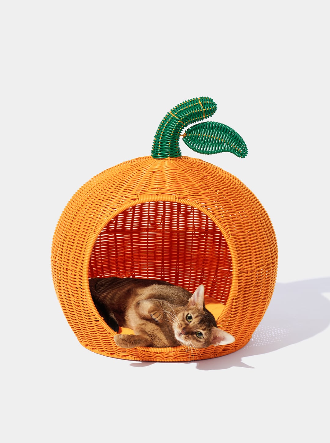 VETRESKA Tangerine Rattan Pet Bed