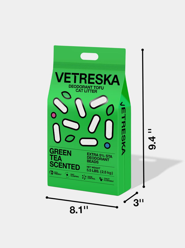 Green Tea Scented Tofu Cat Litter