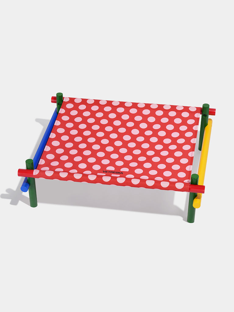 Chroma Elevated Pet Bed (Red)