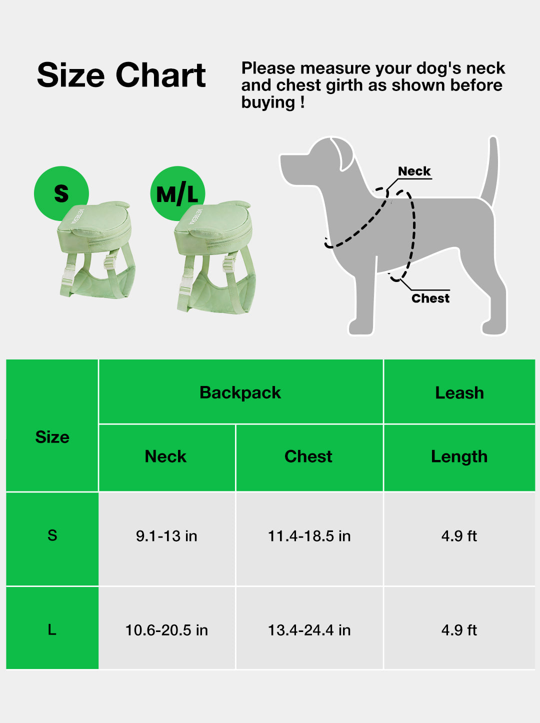 VETRESKA Size Guide