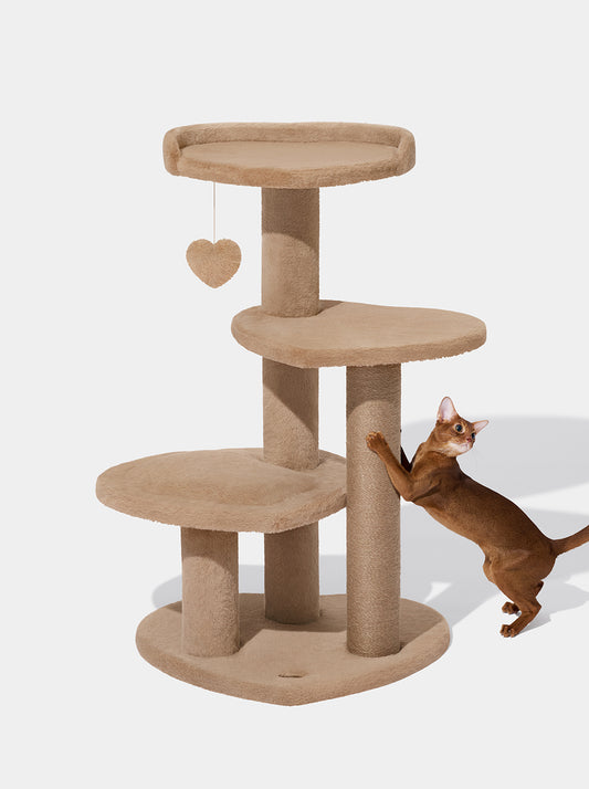 Heart & Hues Cat Climber - Caramel