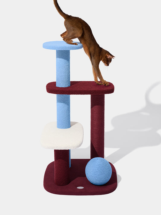 Mist and Merlot Cat Climber - Open Platform