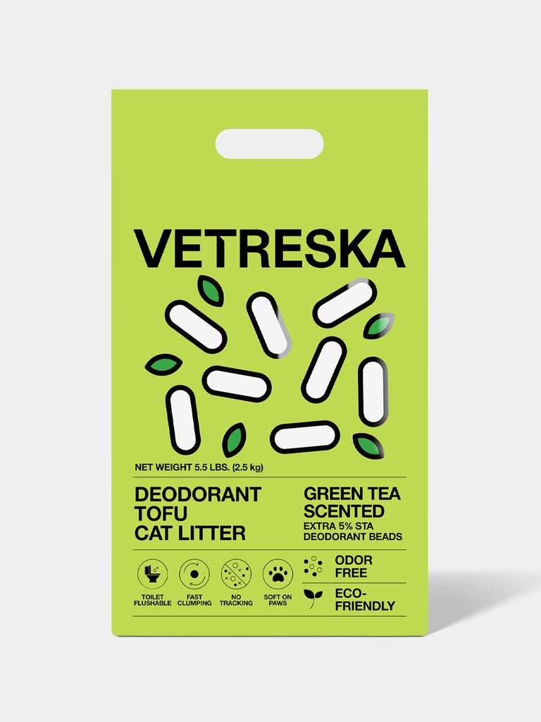 Green Tea Scented Deodorant Tofu Cat Litter *4 Value Pack