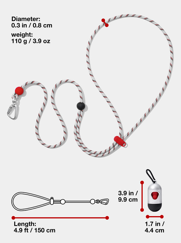 Connect Premium Classic Rope Leash Walk Kit - Circuit
