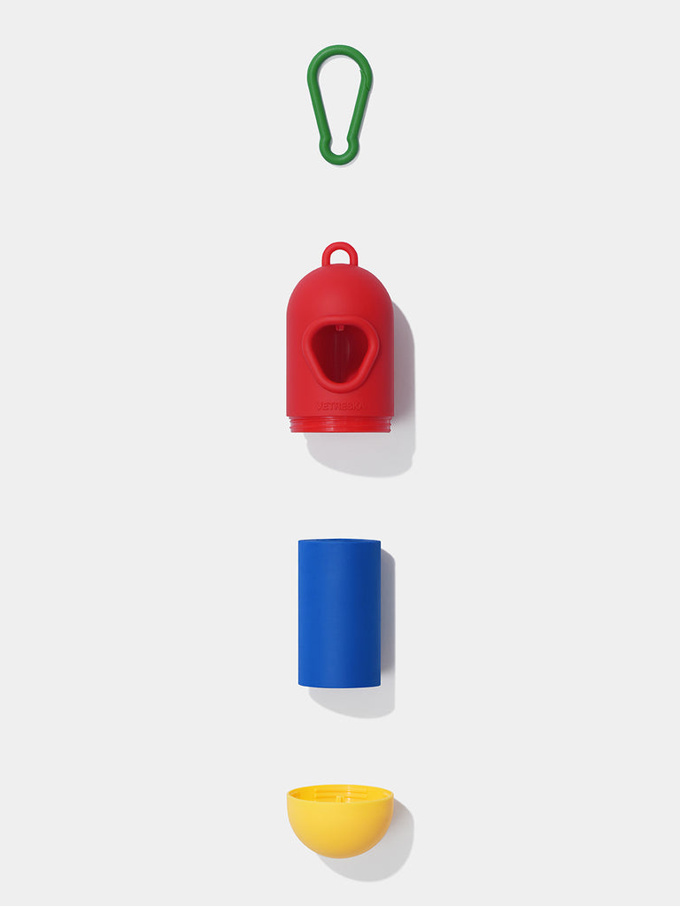 Chroma Pet Poop Bags & Dispenser Set (Red)