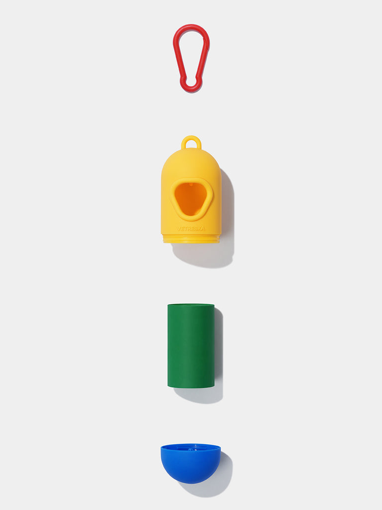Chroma Pet Poop Bags & Dispenser Set (Yellow)