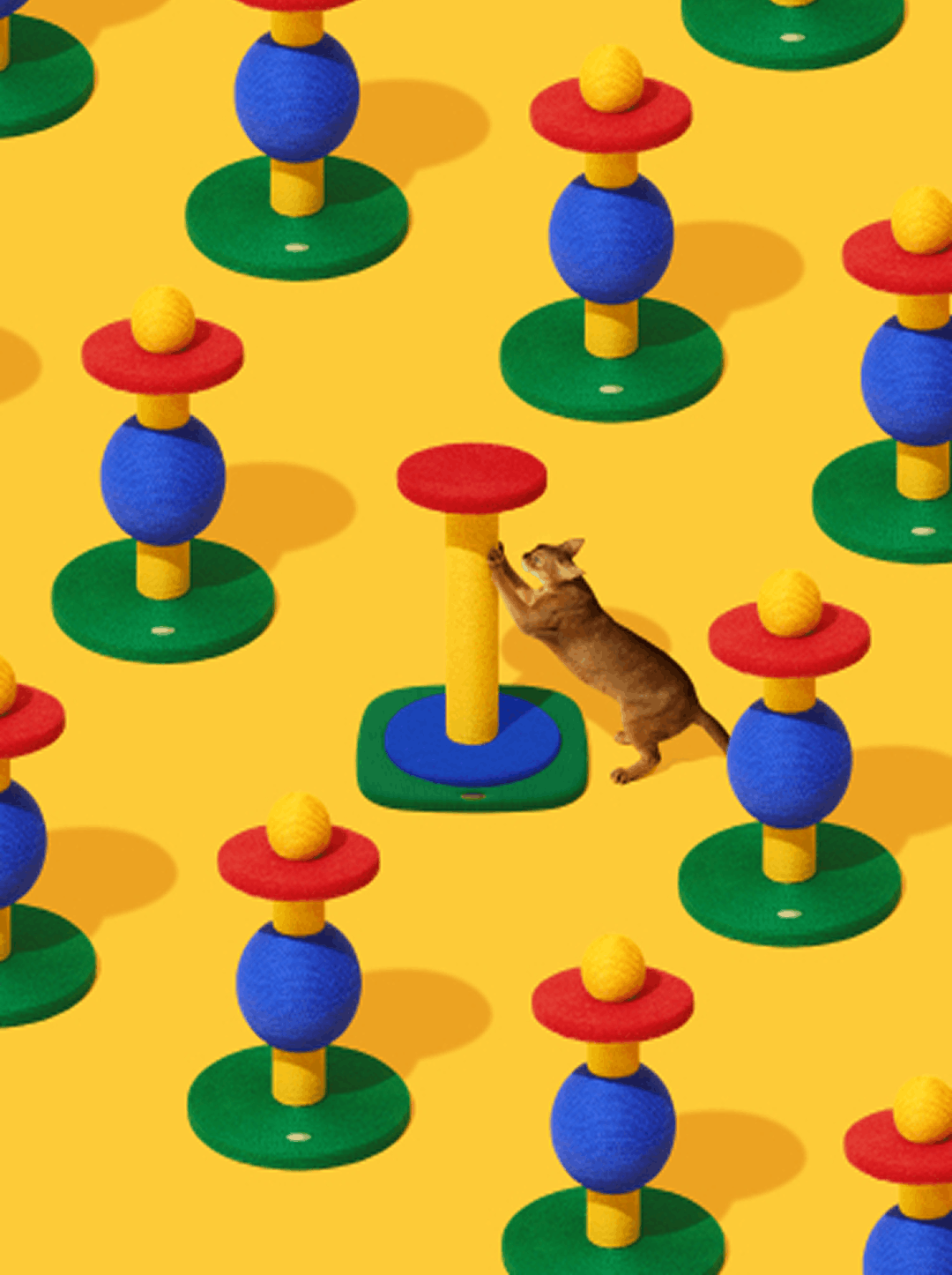 Chroma Cat Scratching Post - Simple Post