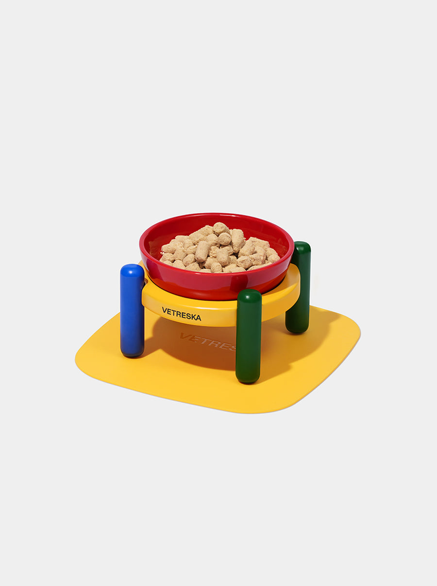 Chroma Ceramic Pet Bowl & Mat Set