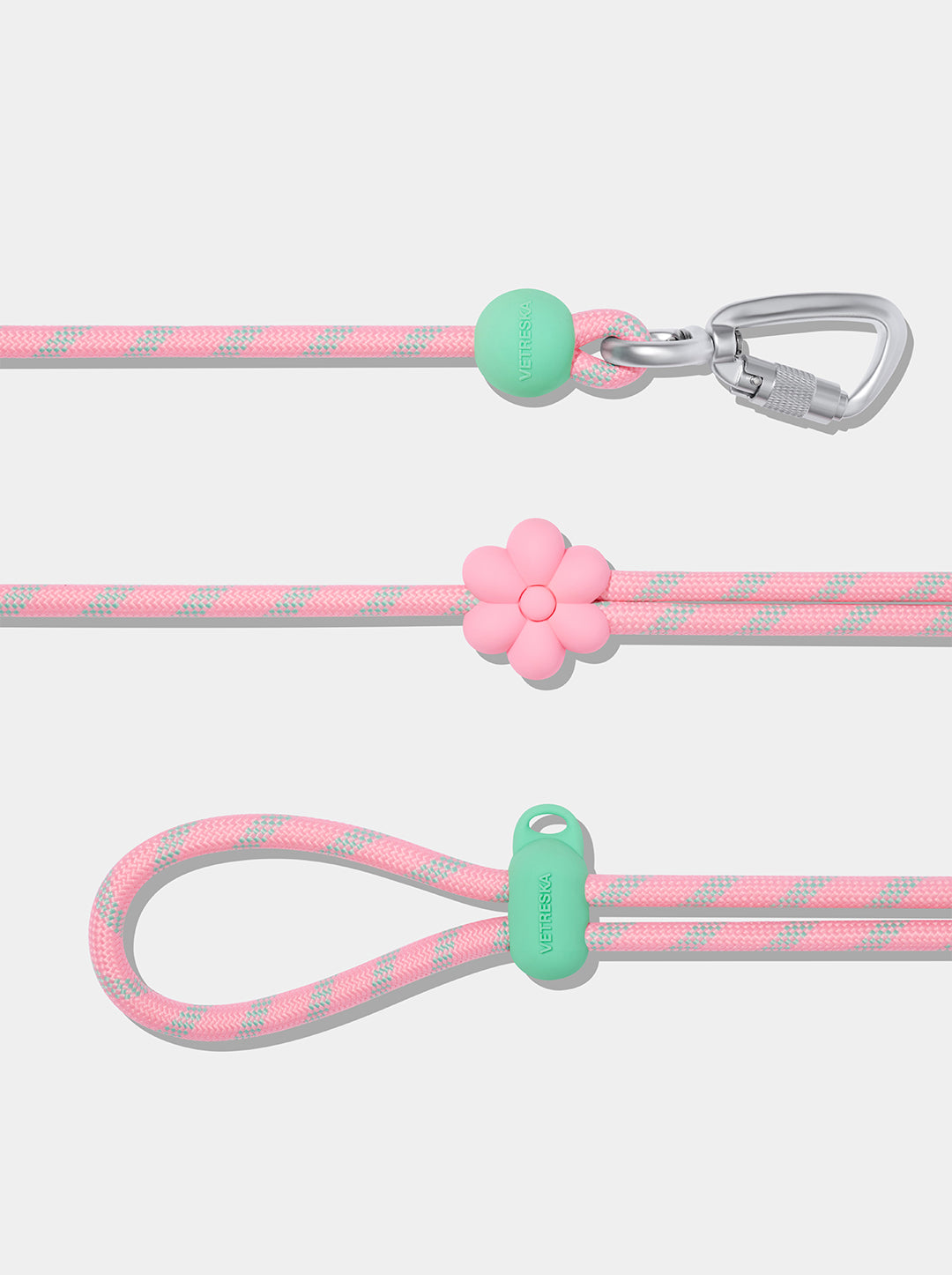Connect Premium Classic Rope Leash Walk Kit - Flora