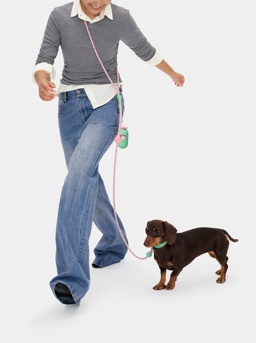 Connect Premium Classic Rope Leash Walk Kit - Flora