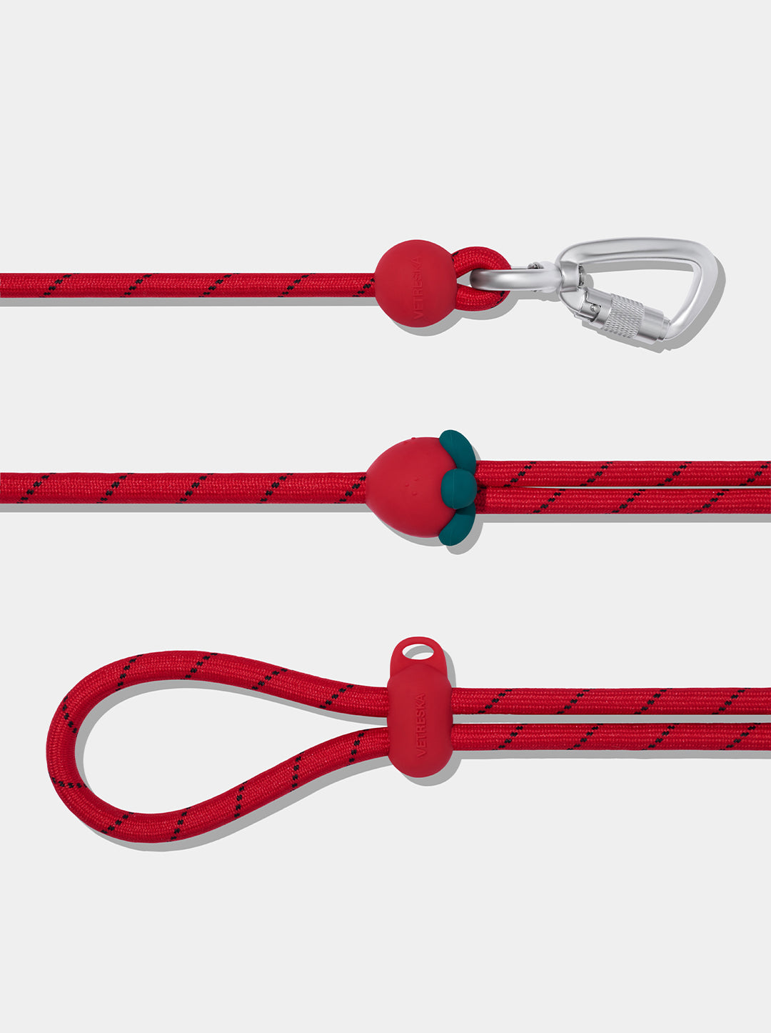 Connect Premium Classic Rope Leash Walk Kit - Strawberry