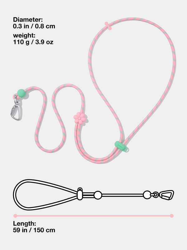 Connect Premium Classic Rope Leash - Flora