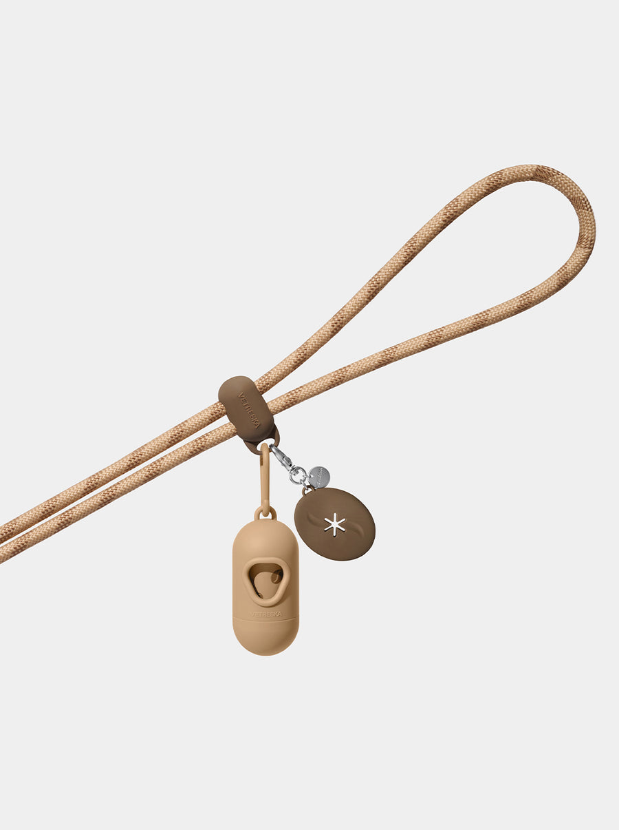 Connect Premium Classic Rope Leash Walk Kit - Coffee