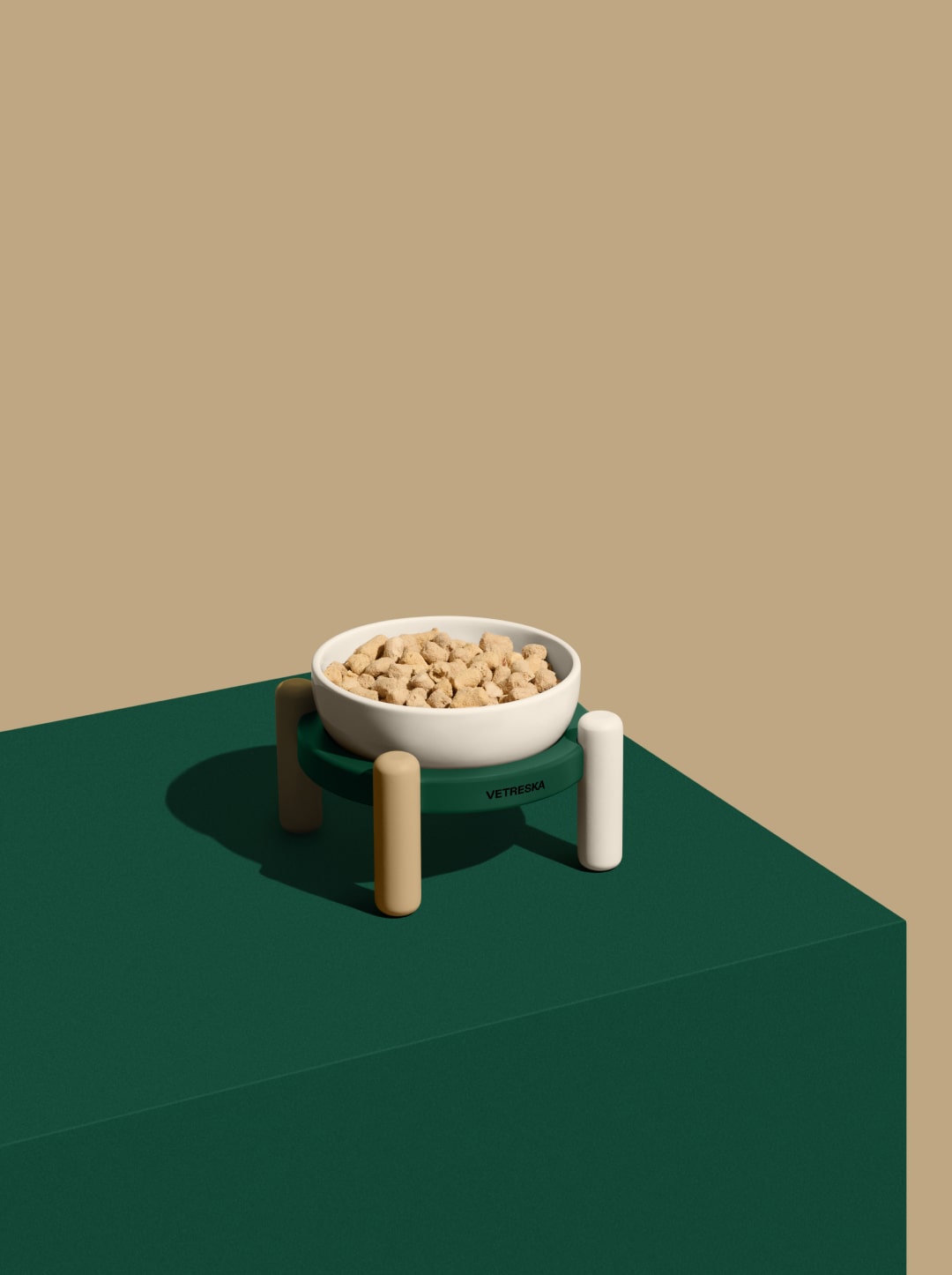 Santal Forest Ceramic Pet Bowl & Mat Set