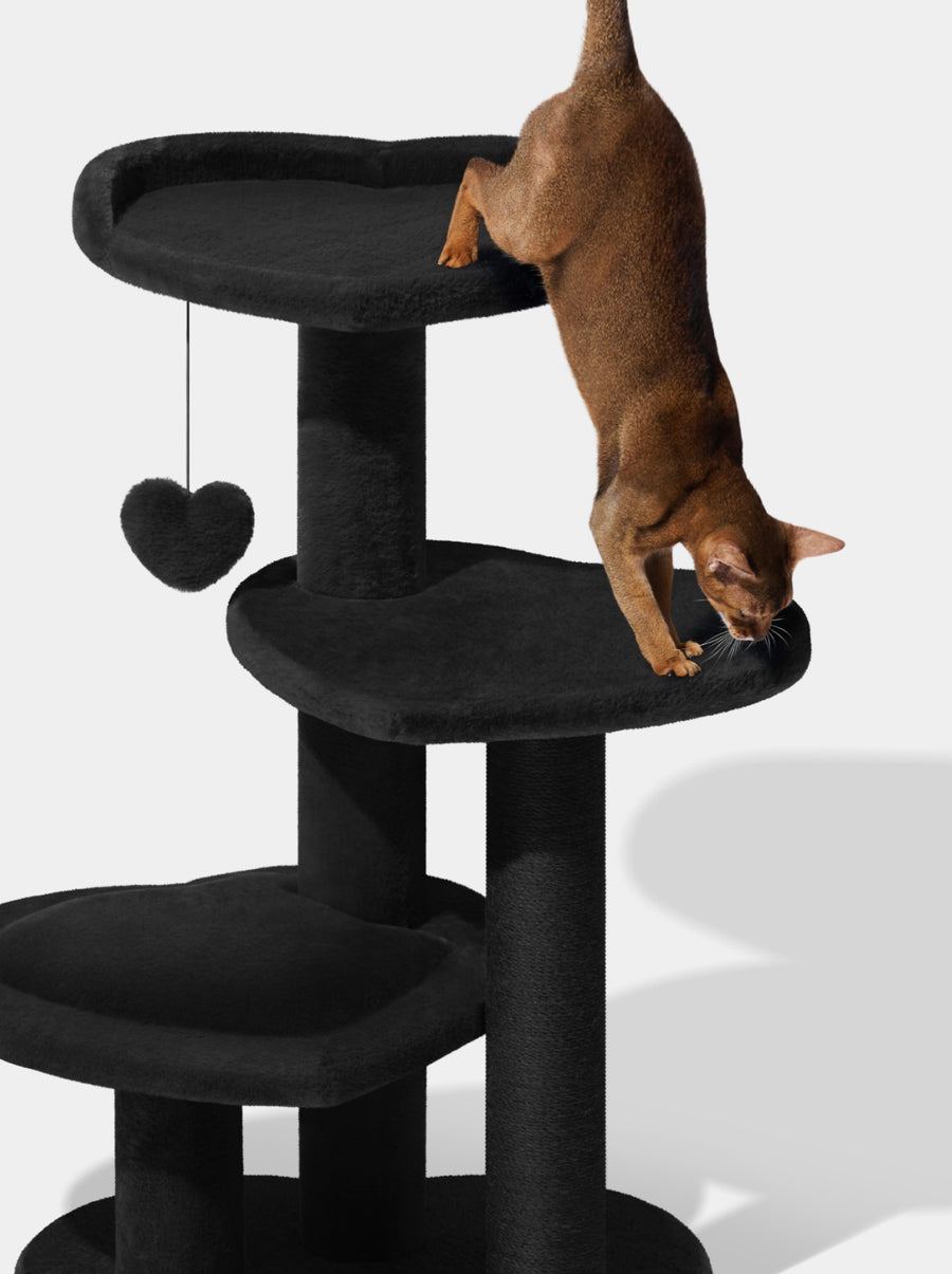 Heartpurrnoir Cat Climber - Four Platforms