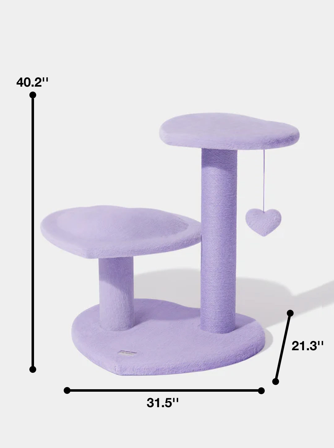 Heartpurrple Cat Climber (Three Platforms)