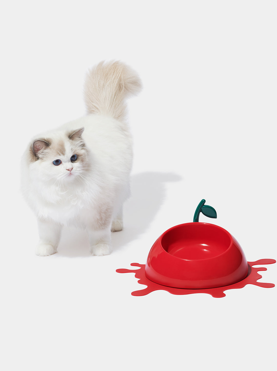 Juicy Cherry Pet Bowl, Spoon & Mat Set