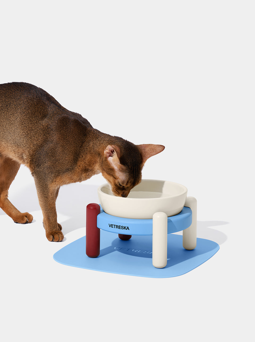 Mist & Merlot Pet Bowl & Mat Set