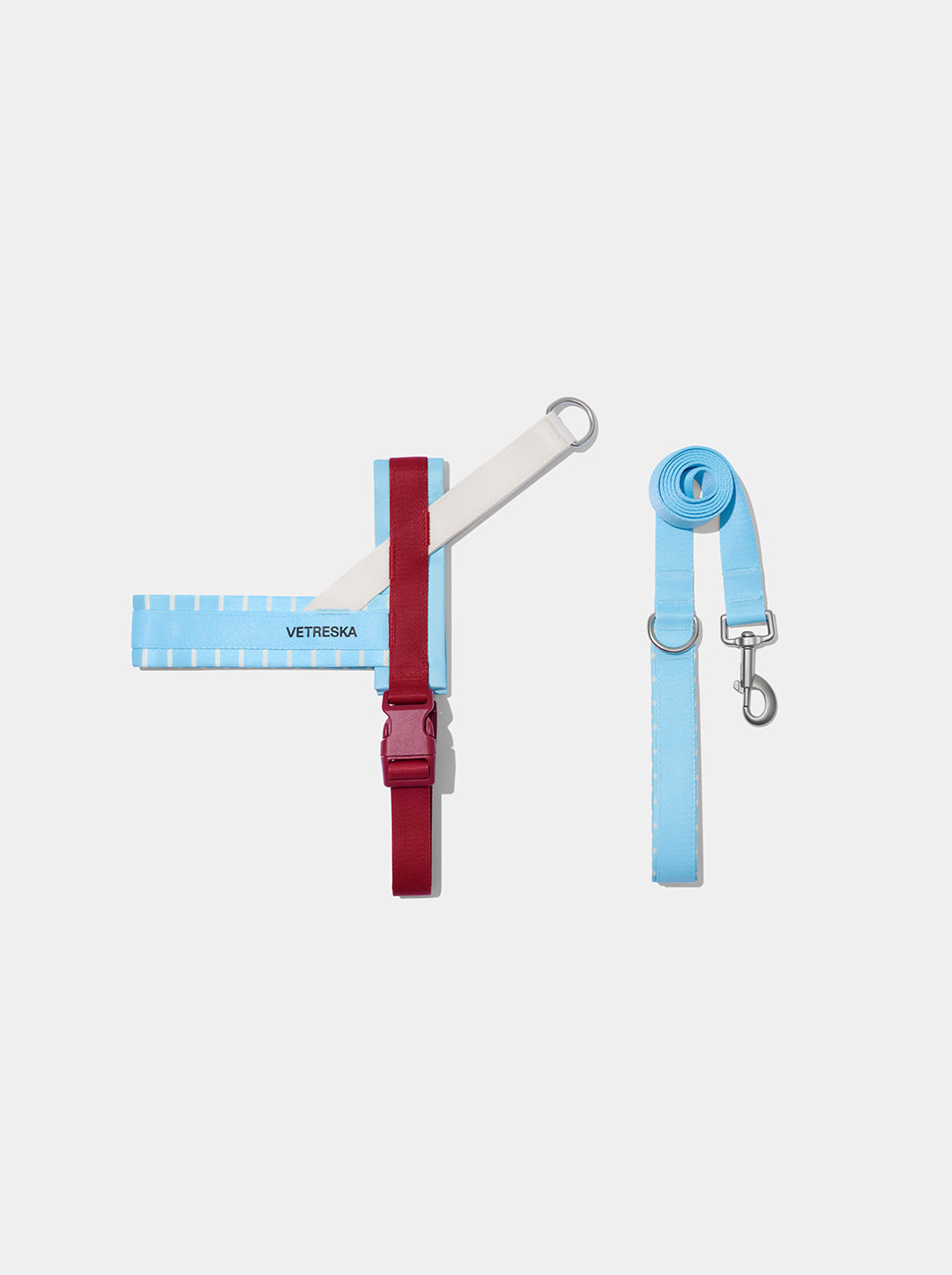 Mist & Merlot Pet Harness & Leash Set
