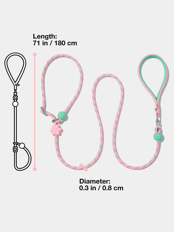 Connect Lite Rope Leash - Flora