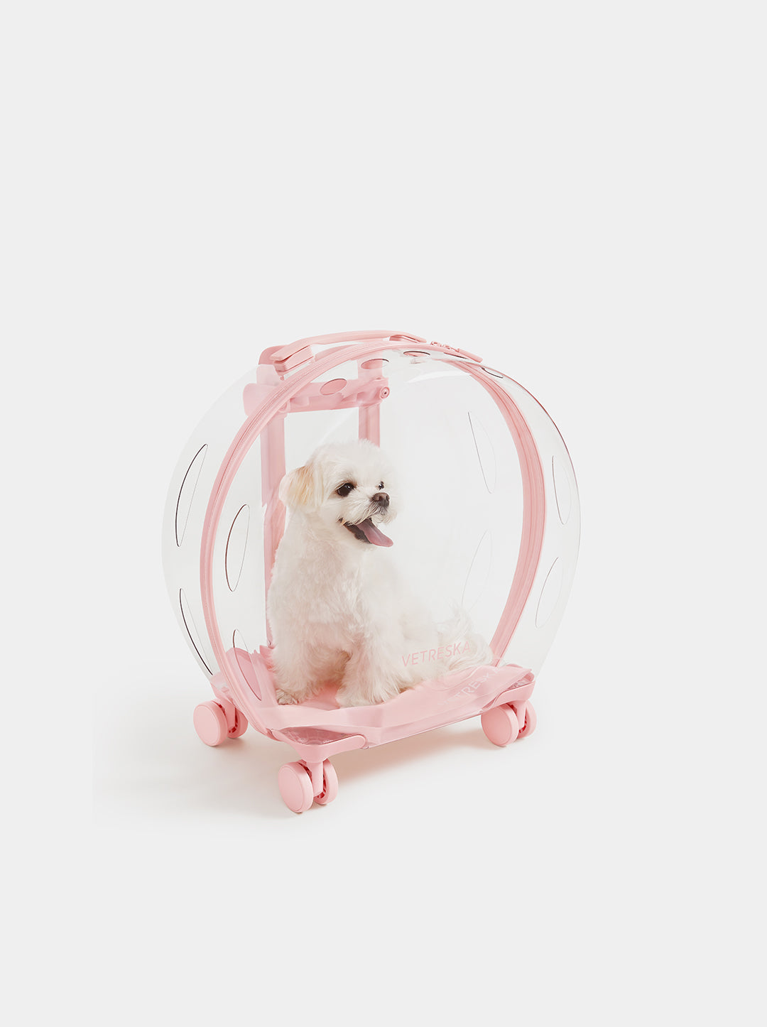 Pink dog carrier hotsell