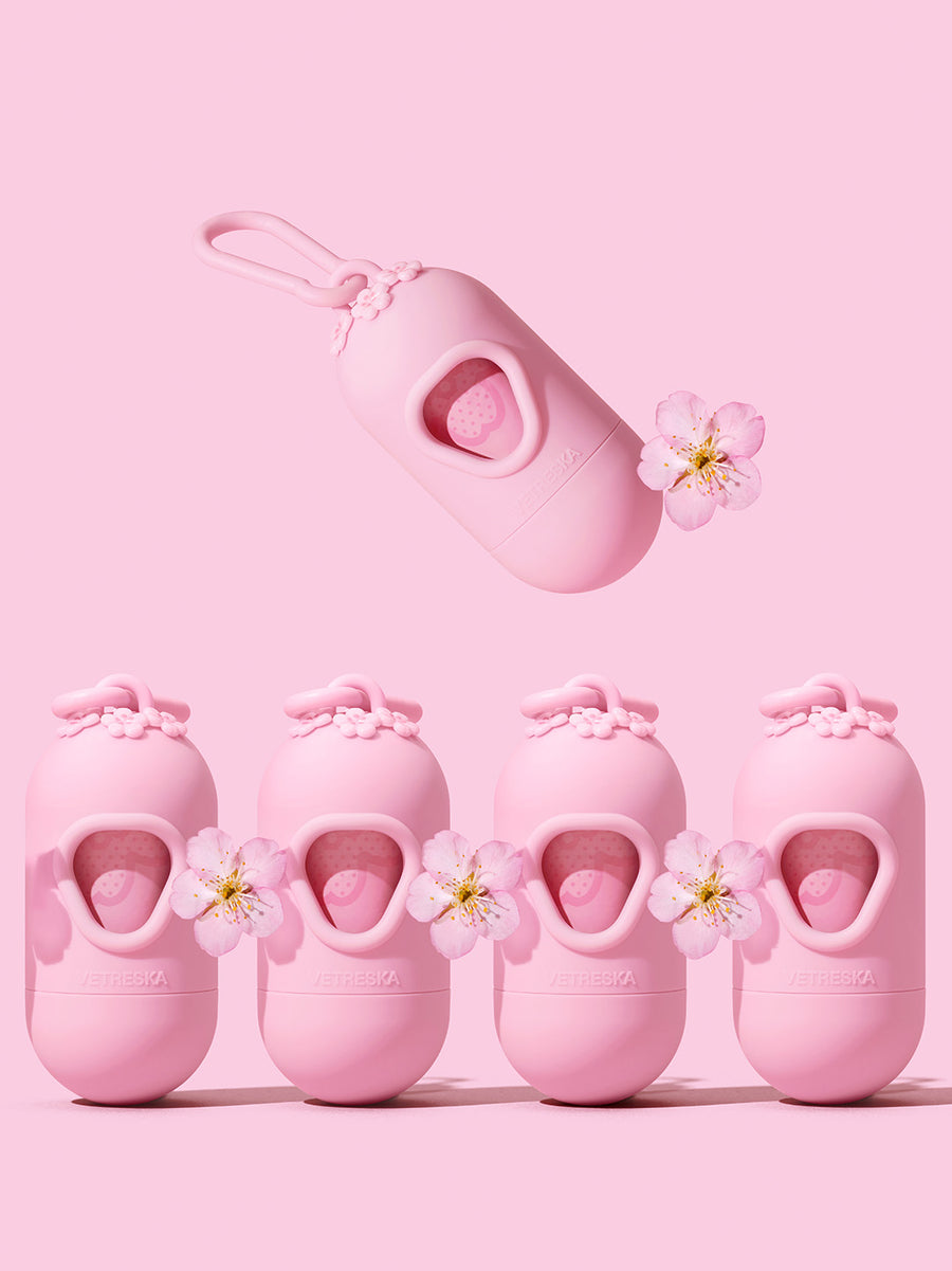 Cherry Blossom Poop Bags & Dispenser Set
