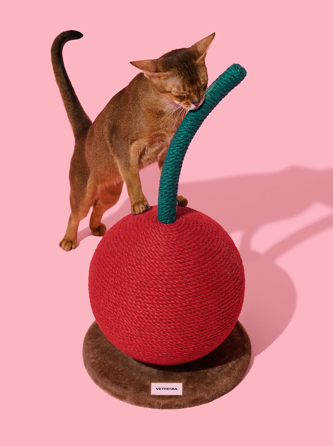 Cherry Cat Scratching Ball