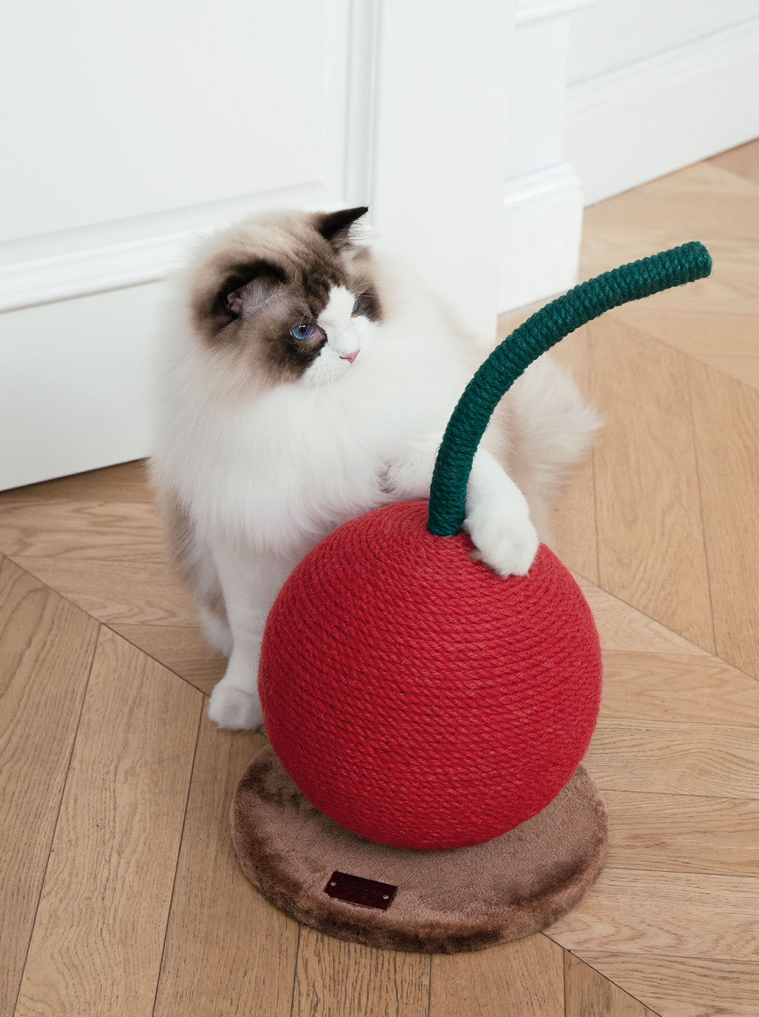 Cherry Cat Scratching Ball